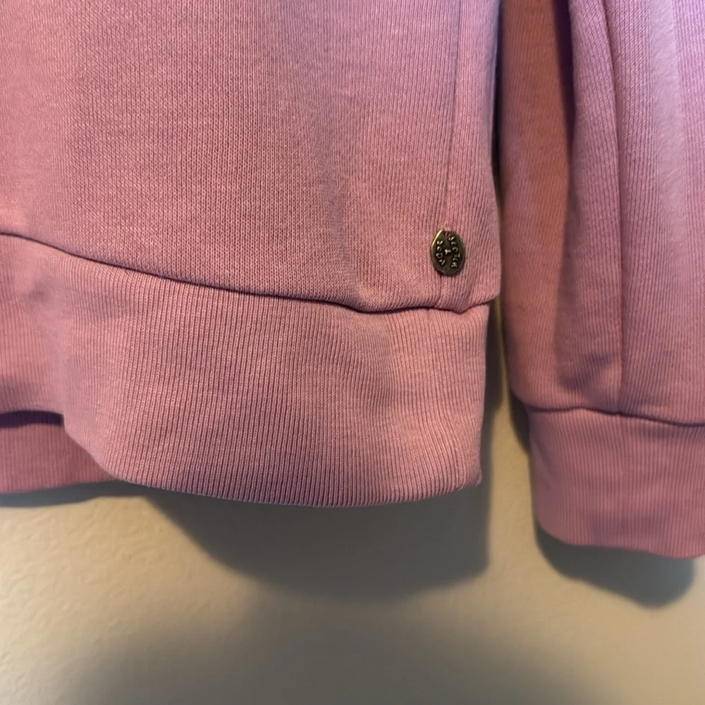 Scotch & Soda Lavender Get Up and Go Crewneck Palmtrew Womens Small EUC Travel - Picture 4 of 9